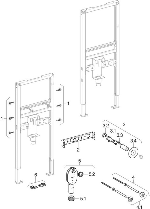 Geberit Waschtisch Element Duofix Mit Up Geruchsverschluss