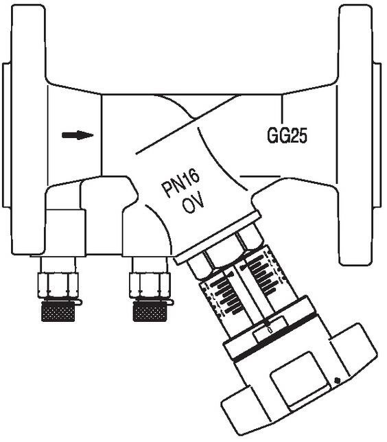 Ov Strangregulierventil Hydrocontrol Vfc Pn Grauguss Flansch Din