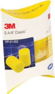 Gehörschutzstöpsel SNR 28 dB 250 Paar/Packung,Kissenpackung 3M