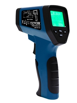 Thermomètre à infrarouge de - 50 à env. 750 degr. C ±2 degr. C TECWERK