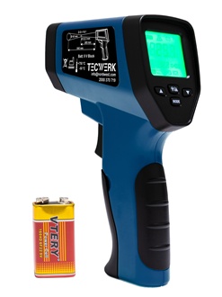 Thermomètre à infrarouge de - 50 à env. 750 degr. C ±2 degr. C TECWERK