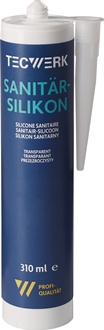 Sanitärsilikon transp.310ml Kartusche TECWERK