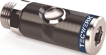Bouton pression Raccord de sécurité DN 7,4, filetage extérieur aluminium filetag