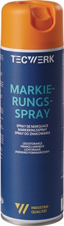 Marking spray fluorescent orange 500 ml spray can TECWERK
