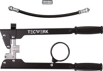 Pompe à graisse à deux mains pour cartouches vissables 500 g set TECWERK