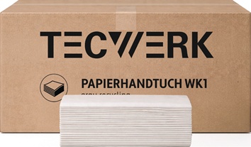 Handtuchpapier WK 1 1-lagig grau L.ca.250 mmxB.ca.210mm 1 KT= 5000 Bl.