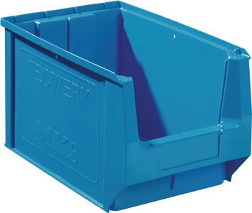 Boîte de rangement à ouverture frontale L350/300xl210xH200 mm PE bleu TECWERK