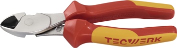 Coupeuse latér. diag. à forte démultipl. longueur 180 mm chromé VDE gaines multi