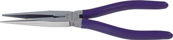 Flachrundzange L.200mm pol.ger.Ku.-Überzug TECWERK