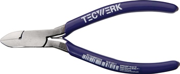 Electronic side cutter length 115 mm facet no round TECWERK