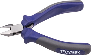Elektronicazijsnijtang lengte 115 mm facet ja spits TECWERK