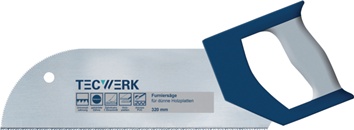 Furniersäge Blatt-L.325mm ZpZ 15 2K-Griff f.dünne Holzplatten TECWERK