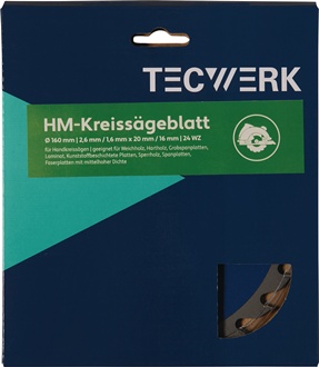 Brzeszczot do piły tarczowej ręcznej śred. zewn. 235 mm liczba zębów 24 WZ otwór