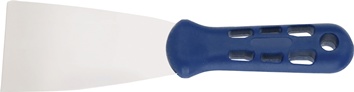 Spatule de peintre l. 100 mm polissage haute brillance plastique plat et ovale,