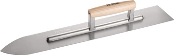 Platoir longueur 500 mm largeur 90/75 mm inoxydable, trempé, manche en hêtre aci