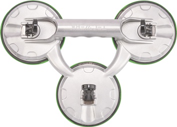 Saugheber Trgf.100kg Kopf-D.118mm 3 Köpfe Alu TECWERK