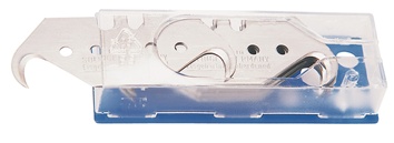 Haakmes L48,2xB18,7xS0,65mm met perforatie 10 stuks / dispenser TECWERK