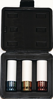 Kraftsteckschlüsselsatz 3-tlg.1/2 Zoll lang,6-kant TECWERK