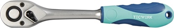 Lever-action reversible ratchet 3/8 inch 72 teeth reverse lever TECWERK