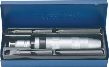 Schraubenlösersatz 8-tlg.1/2 Zoll in Stahlbl.-Kass.TECWERK