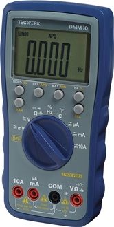 Multimeter DMM 10 0-600 V AC/DC WAAR RMS TECWERK