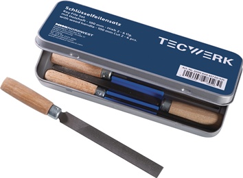 Jeu de limes clé DIN 7283 A-F longueur 100 mm coupe 2 TECWERK