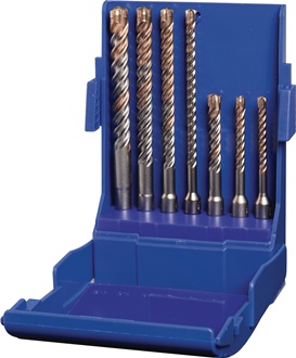 Hammerbohrersatz Multicutter 4 7-tlg.SDS-plus Ku.-Kass.TECWERK