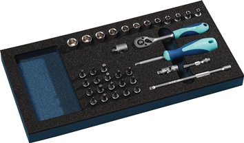 Werkzeugmodul 36-tlg.1/3-Modul Steckschlü.TECWERK
