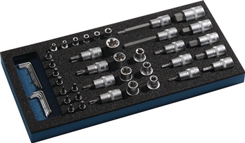 Werkzeugmodul 46-tlg.1/3-Modul Steckschlü.TECWERK