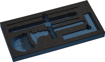 Werkzeugmodul Leereinlage 1/3-Modul 2000 871 252 6-tlg.TECWERK