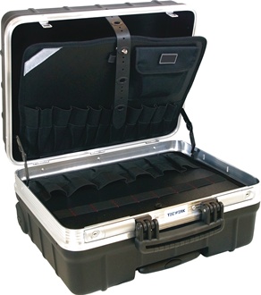 Valise rigide largeur int.465xP255xH352 mm HDPE-plastique 42 l TECWERK