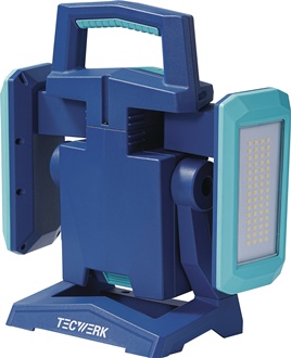 Reflektor diodowy 50 W 800–4500 lm Li-Ion 5200 mAh 14,8 V IP54 TECWERK