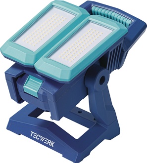 Reflektor diodowy 50 W 800–4500 lm Li-Ion 5200 mAh 14,8 V IP54 TECWERK