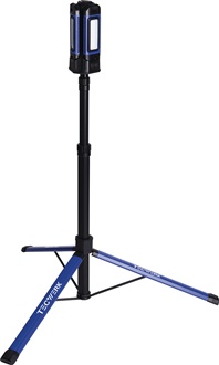 LED-Strahler Tripod Mini 7000 lm 2x 21700 Li-Ion 4000 mAh 7,3V IPX4 TECWERK