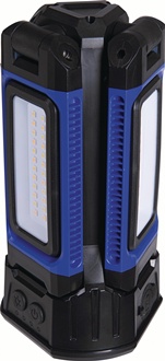LED-Strahler Tripod Mini 7000 lm 2x 21700 Li-Ion 4000 mAh 7,3V IPX4 TECWERK