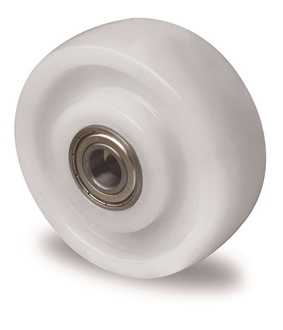 Roue de rechange D. de la roue 125 mm cap. charge 700 kg polyamide blanche D. d’