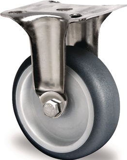 Kółko nieskrętne 75 mm 75 kg TPE łożysko ślizgowe stal szlachetna 67 x 60 mm pol