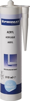 Acrylic 310 ml white cartridge PROMAT CHEMICALS