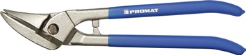 Ideaalplaatschaar lengte 260 mm links staal max. 0,8 mm RVS max. 0,45 mm PROMAT