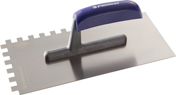 Platoir longueur 280 mm largeur 130 mm denture 10x10 inoxydable, manche hêtre ac