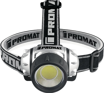 Latarka nagłowna LED do baterii 3 x AAA PROMAT
