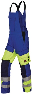 Warnschutzlatzhose TEAMWORK 2500 Gr.48 481-kornblau-leuchtgelb ROFA