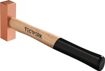 Koperen hamer kopgewicht 1000 g hickory TECWERK