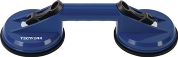 Vacuum lifter load cap. 80 kg head diameter 118 mm 2 heads ABS plastic TECWERK