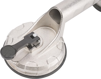 Ventouse de levage capacité de charge 80 kg D. tête 118 mm 2 têtes alu TECWERK