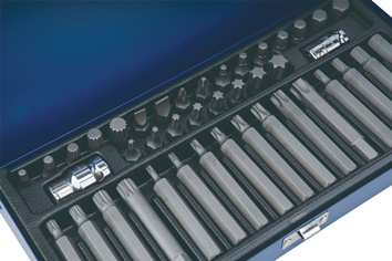 Krachtdoppen-set 40-delig lang, sleuf/PH/i6-kt/XZN/T TECWERK