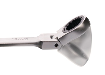 Klucz oczkowo-płaski z grzechotką rozmiar klucza 13 mm długość 180 mm TECWERK