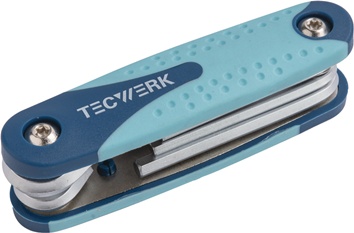 Schroevendraaier-set 7-delige handklaphouder SW 2-8 mm S2-staal TECWERK