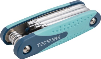 Schroevendraaier-set 8-delige handklaphouder T9-T40 S2-staal TECWERK
