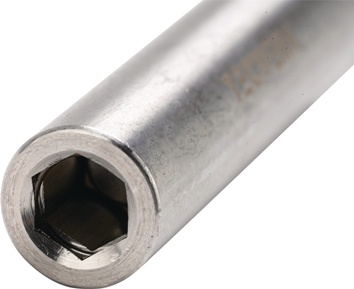 Bithouder 1/4 inch F 6,3 1/4 inch C 6,3 magneet, berstring lengte 75 mm TECWERK
